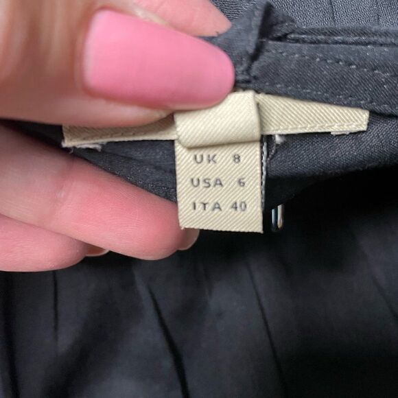 Burberry vintage black midi wrap skirt size 6 EUC - Picture 5 of 5